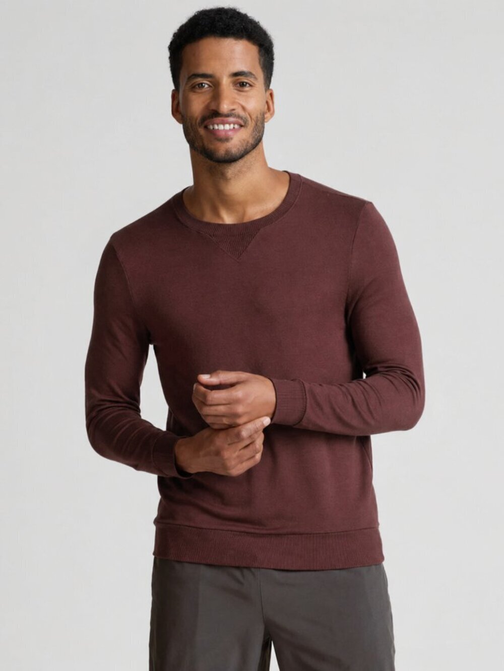 Beyond Yoga Always Beyond Men's Crew Pullover Sweater Size M athleisure workout